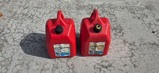 Two gas cans