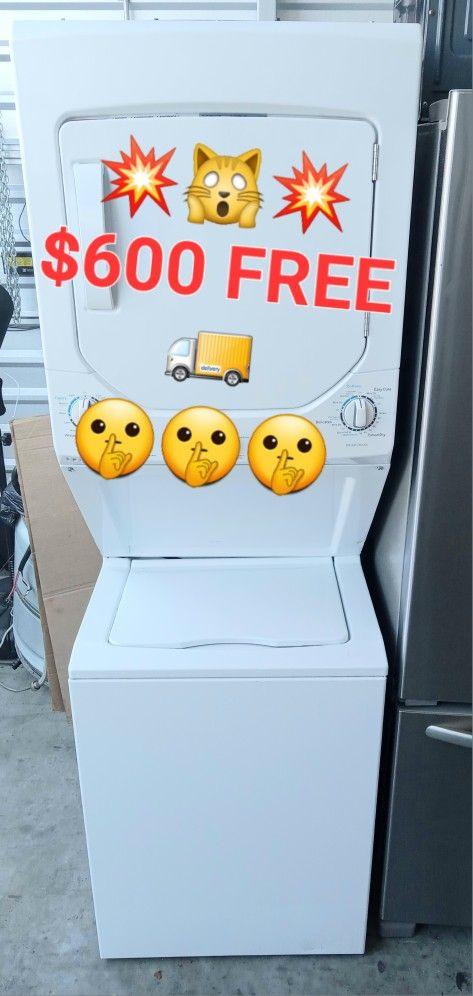 Washer And Dryer GE Combo Laundry Center 2.3 ft³ Washer 4.4 ft³ Dryer Like New FREE Delivery 