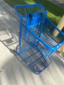 Lot of two (2) Small Grocery shopping carts