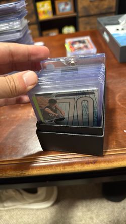 Stack of trading cards random