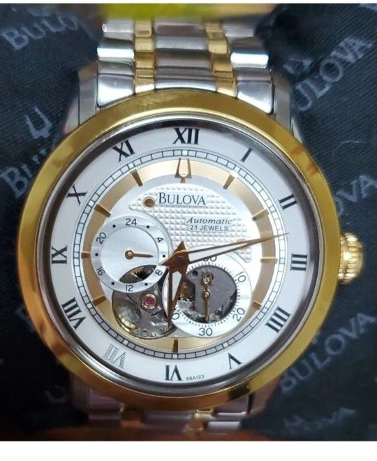 Estate Sale All Must Goooo! Bulova BVA Silver Men's Watch - 98A230