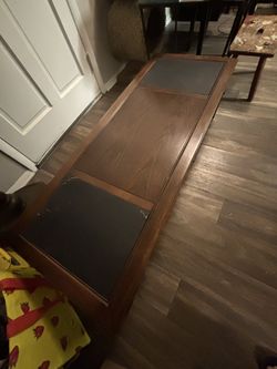 Stone inlay solid vintage coffee table