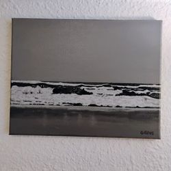 Psychedelic ocean painting 