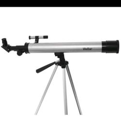 Vivitar TEL50600 60X/120X Telescope Refractor with Tripod Black Open Box New