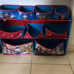 Mickey Mouse Toy Organizer With Storage Bins