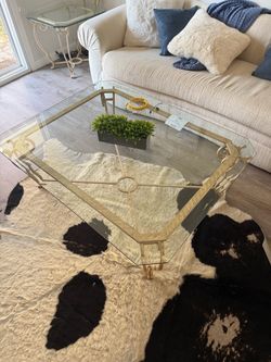 Glass coffee and side tables
