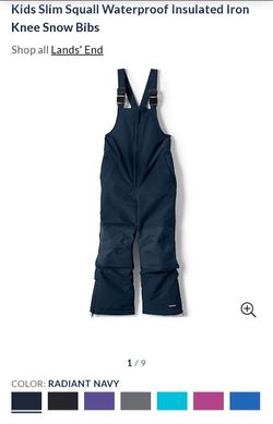 NEW Kid's Insulated Waterproof Snow Bibs