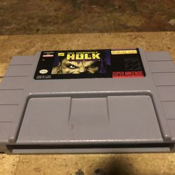 Super Nintendo The Incredible Hulk 