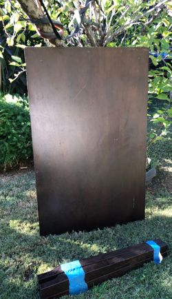 Table. Regular height. Chocolate Brown.. Has scratch on top.