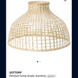 IKEA Rattan Wicker Lampshade