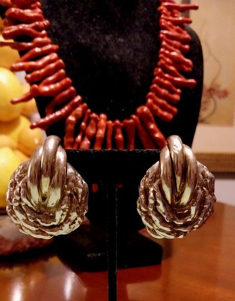 Art Deco 925 Sterling Silver Earrings