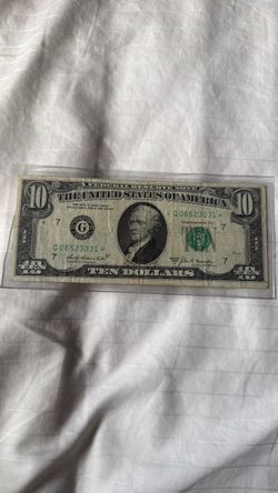 $10 Bill with a star 1969 $30