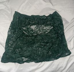Green Lingerie Skirt (Part Of Matching Set)