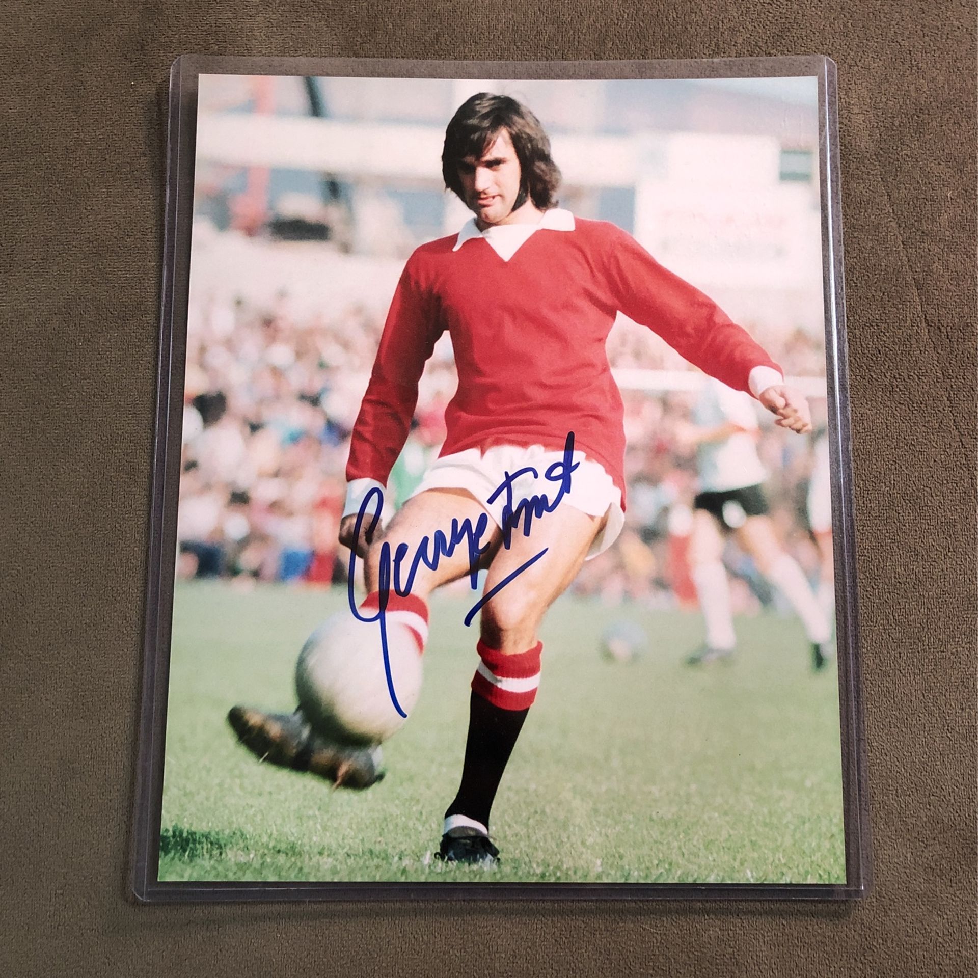 George Best Hand Signed Photo