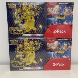 Pokémon Surging Sparks ETB + Booster Bundle 2-Pack Costco