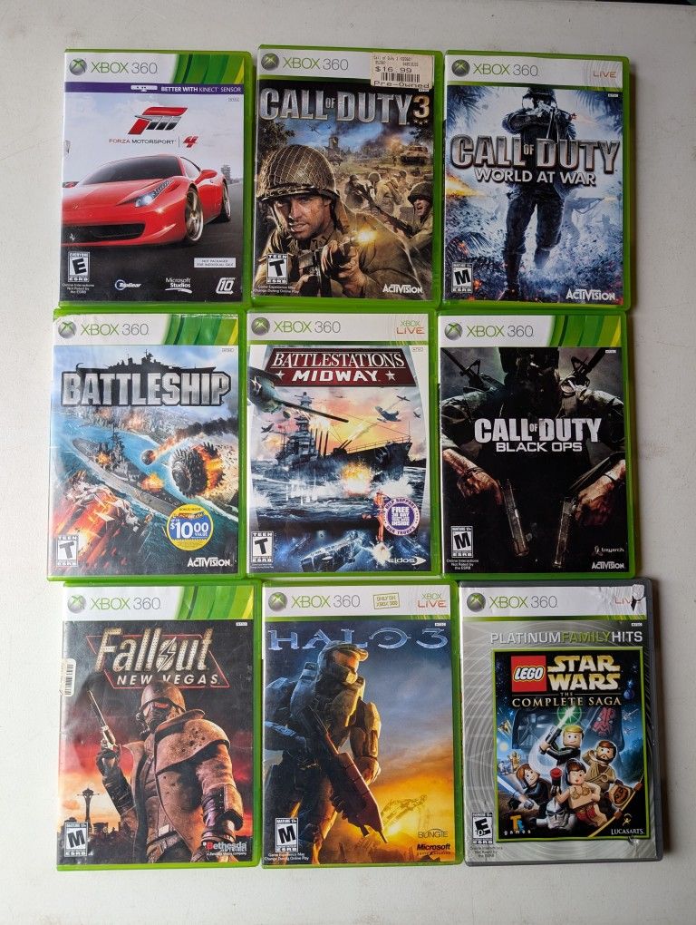 Xbox 360 Games $10 Each