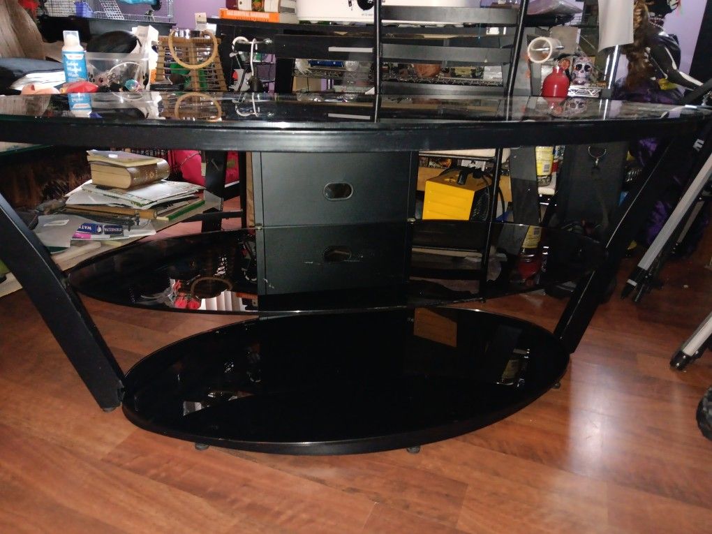 3 Level Glass TV Stand 