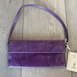Cardon Cosas Nuestras Brand Cartera Santa Rita Purple Handbag Wallet Purple NEW
