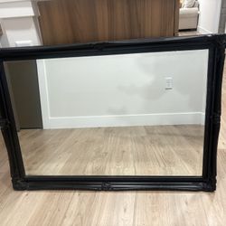 Mirror With Brown Frame