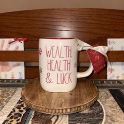 Rae Dunn Wealth, Health, And Luck Mug