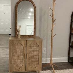 Mirror And Shoe Cabinet