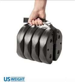 40 lbs. Black US Weight Canopy Weight Plates (Set of 4)
