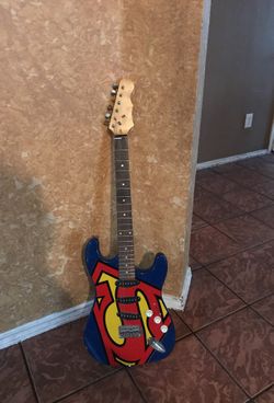 Antique Six Flags Guitar