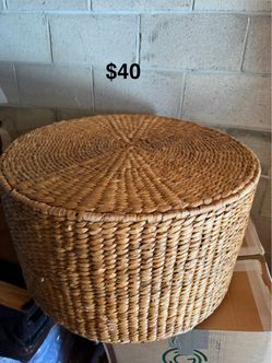 Wicker coffee table