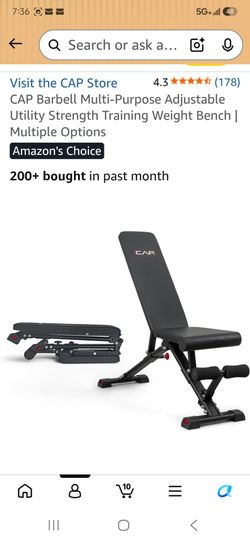 CAP WEIGHT BENCH