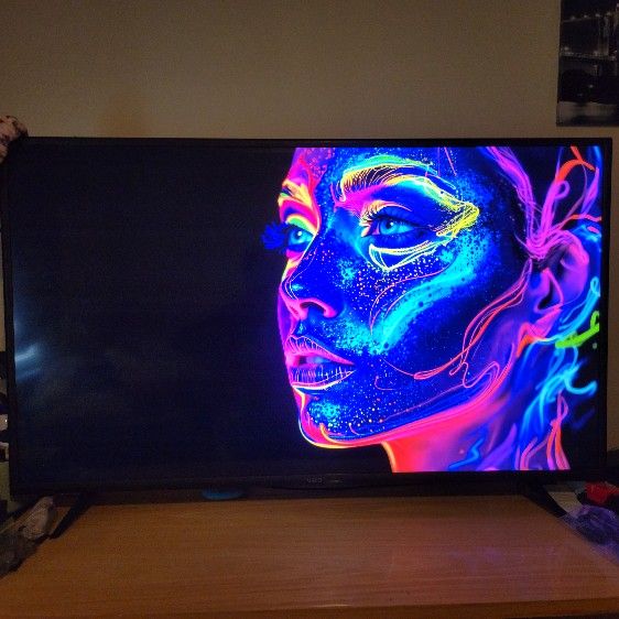Vizio M6 series 55" 😃 Quantum 4k Smart hdtv w/ tv leg stand and tall wheel stand legs