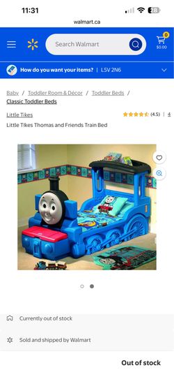 Little Tikes Thomas and Friends Train Toddler Bed