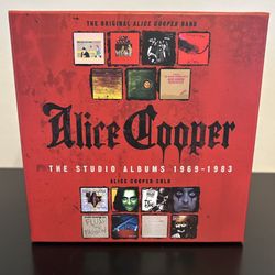 The Alice Cooper Studio Set CD Collection in pristine condition. 