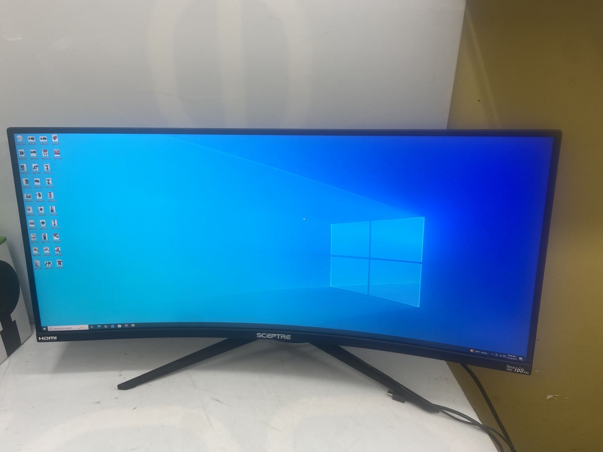 Sceptre 34-Inch Curved Ultrawide WQHD Monitor 3440 x 1440 R1500 up to 165Hz DisplayPort x2 99% sRGB 1ms Picture by Picture, Machine Black 2023 (C345B-