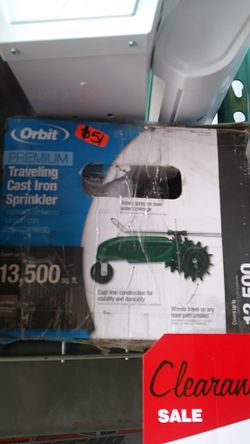 Orbit traveling cast iron sprinkler