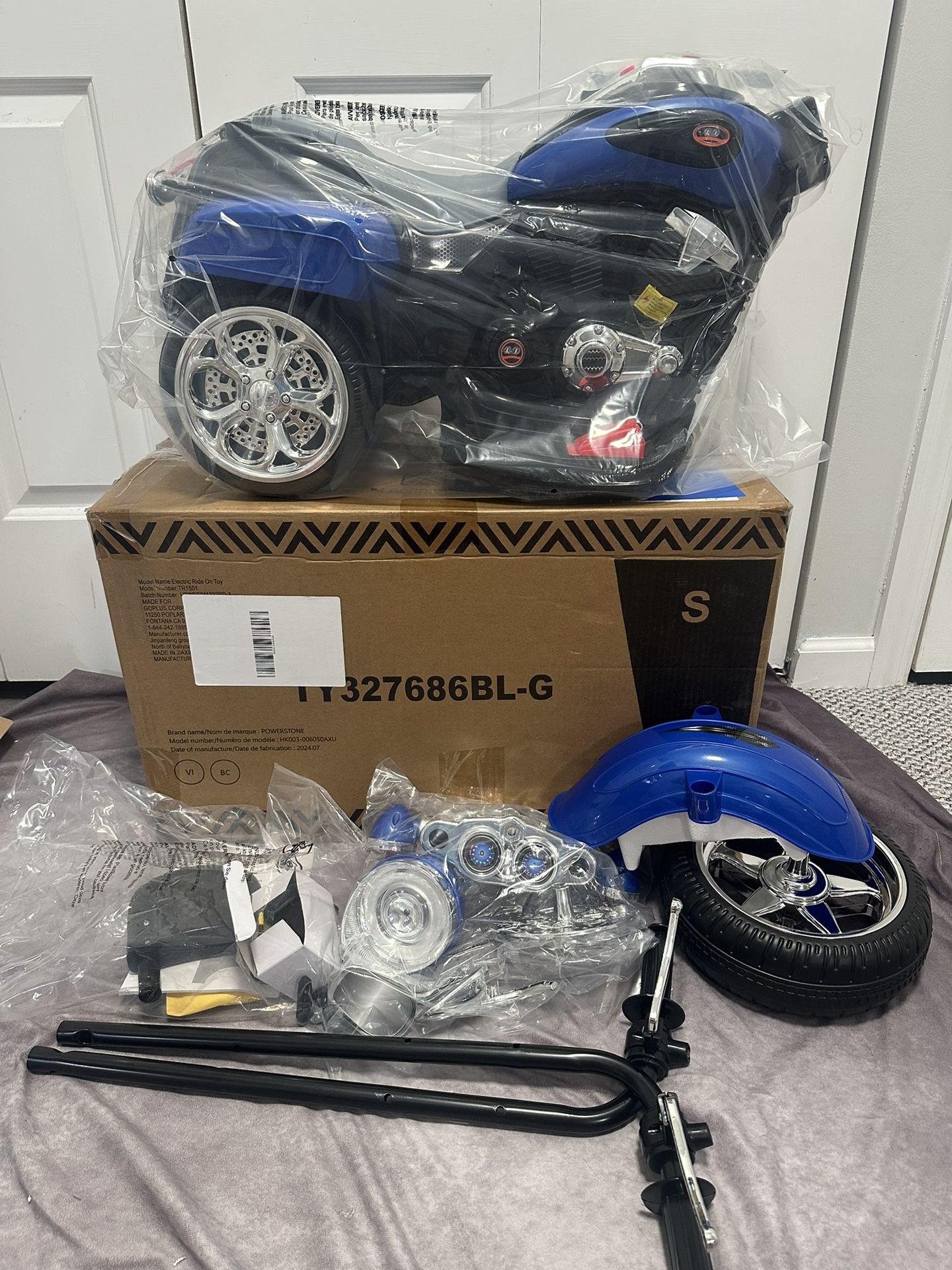 Kids Motorcycle 6V Battery Powered Ride on Chopper