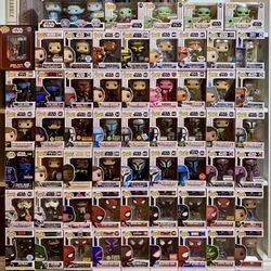 Funko Pop Collection Star Wars Marvel