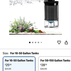 Two Fish Tank Filters