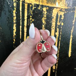 14k LADYBAG CHARM 
