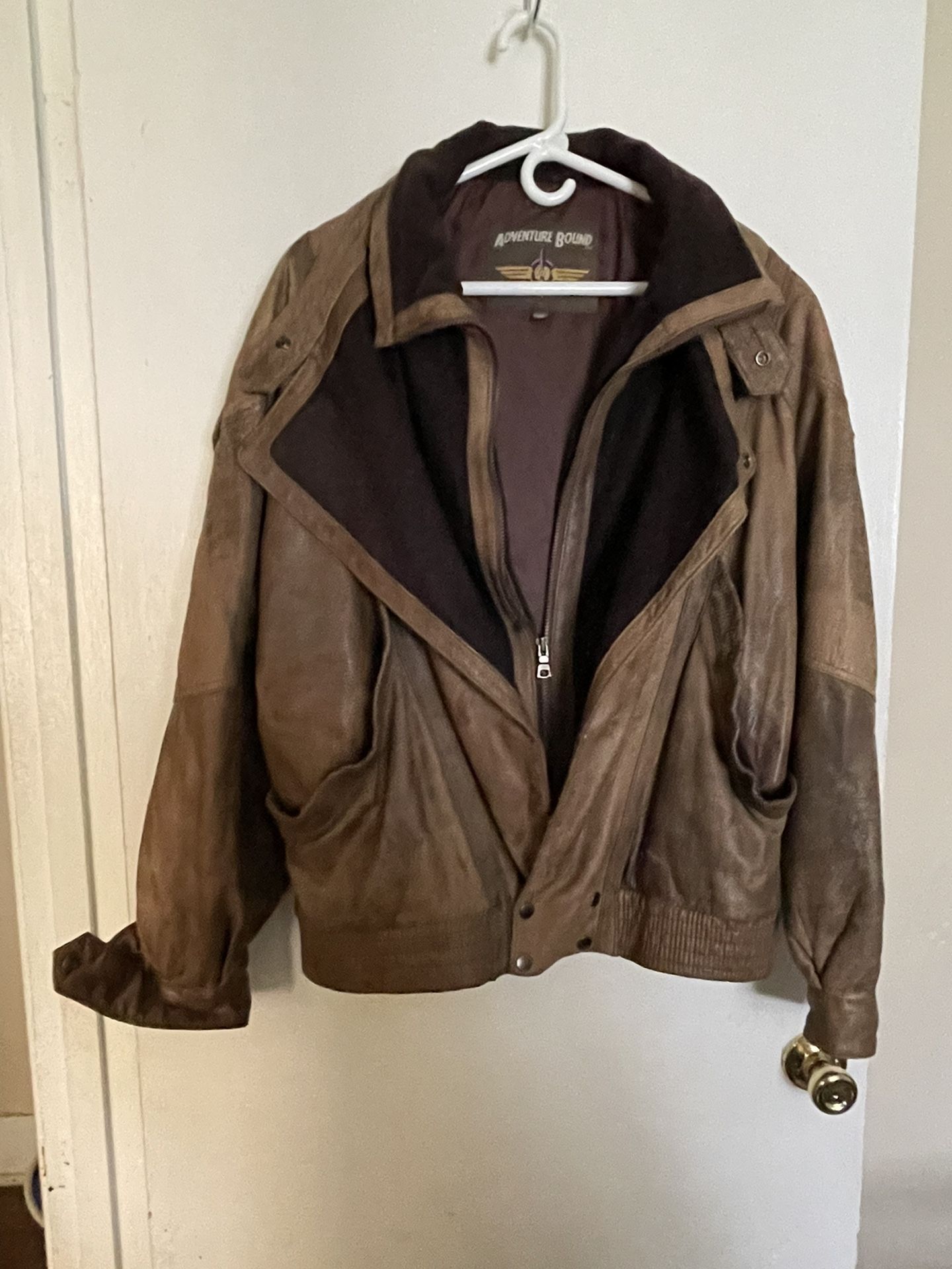 Leather Bomber Jacket