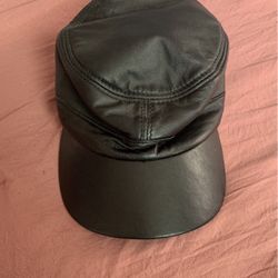 Black Leather Hat 