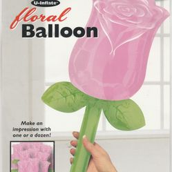 floral Balloon by U-Inflate Anagram Shape Foil Balloon 11" x 28"  ~ ranjacuj