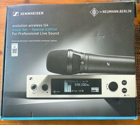 Sennheiser EW 500 G4 Wireless Mic w/ Neumann KK 205 Capsule ( AW+Band)