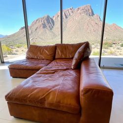 Free Delivery Modular Leather Cloud Couch Sectional 