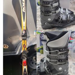 Rossignol CUT 9.9 Skis (180 cm) with Bindings + Rossignol Comp J Boots (Mondo 28.5) 