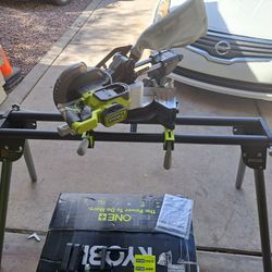 RYOBI

ONE+ 18V Cordless 7-1/4 in. Sliding Compound with Miter Saw Universal Miter Saw QUICKSTAND