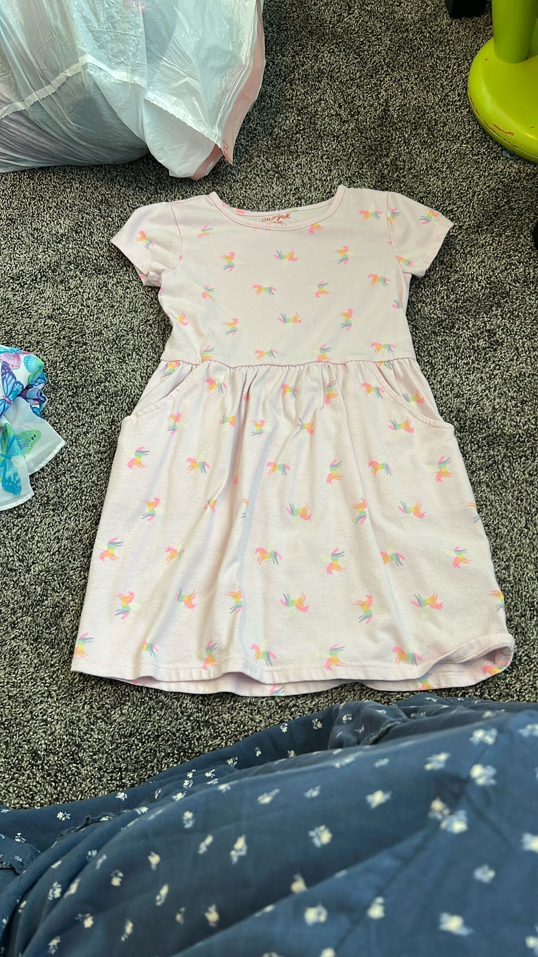Kids Pink Unicorn Dress