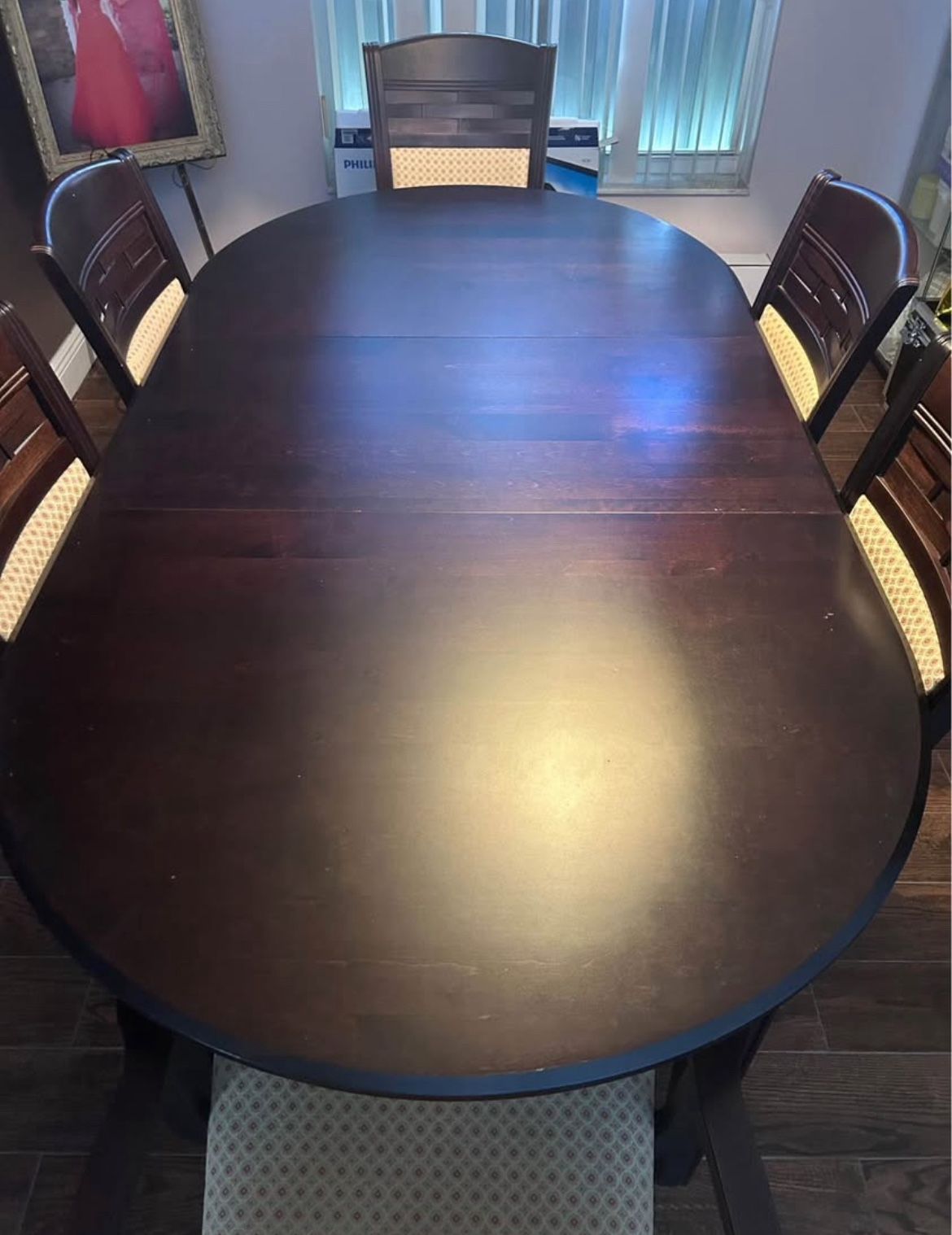 Mahogany Dining Table With Chairs