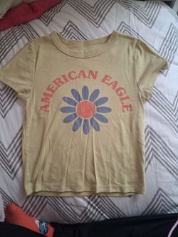 American eagle cropped tee
