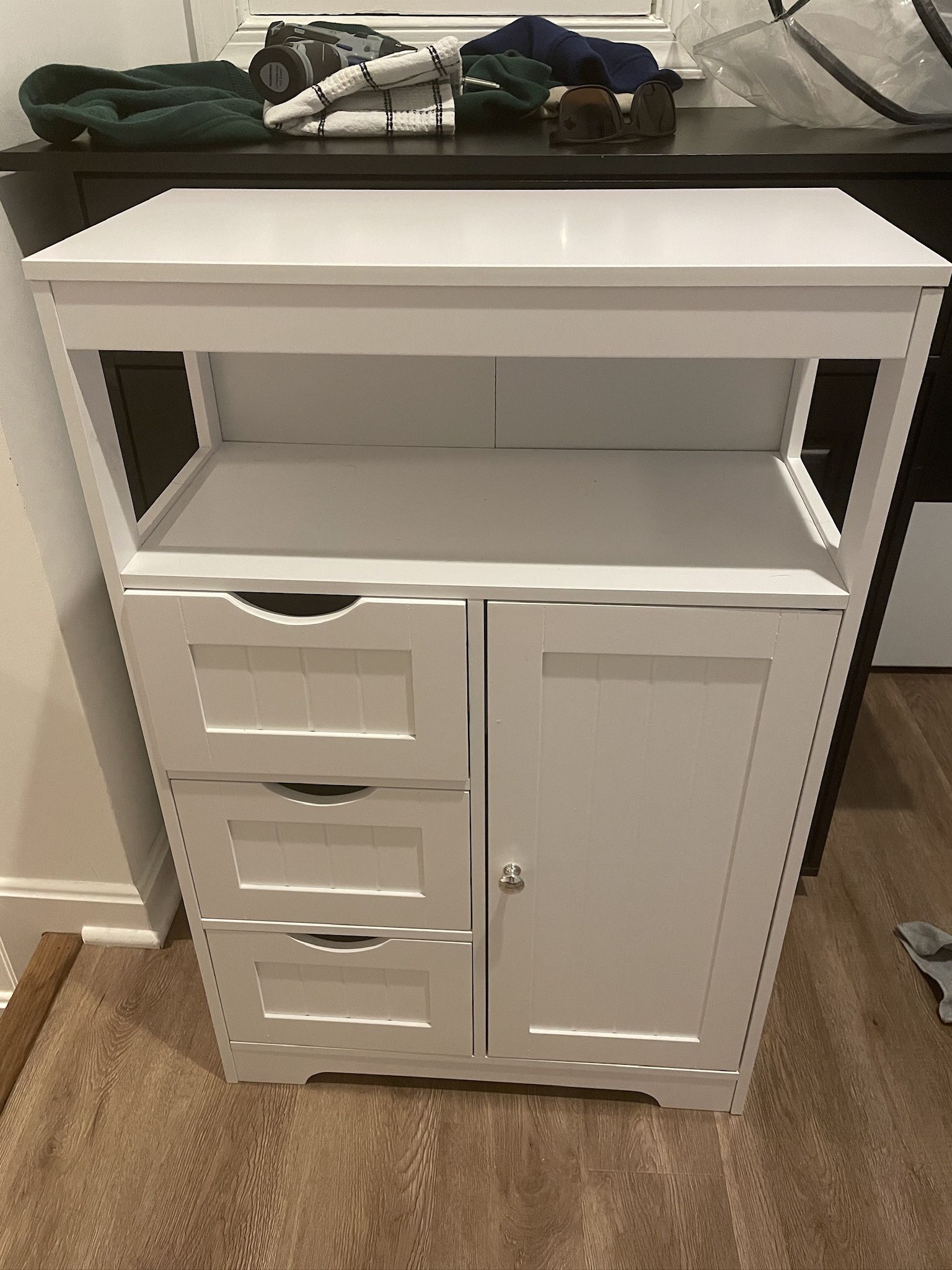 Cabinet With 3 Drawers And Shelf - New In Box