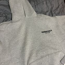 Essentials Fear of God Hoodie Grey Medium 